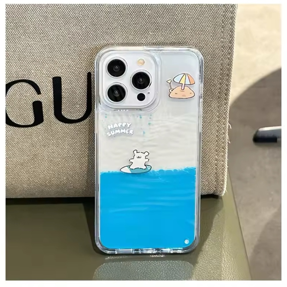 IPHONE 16 PRO LIQUID FLOATING POOL CASE | NWT